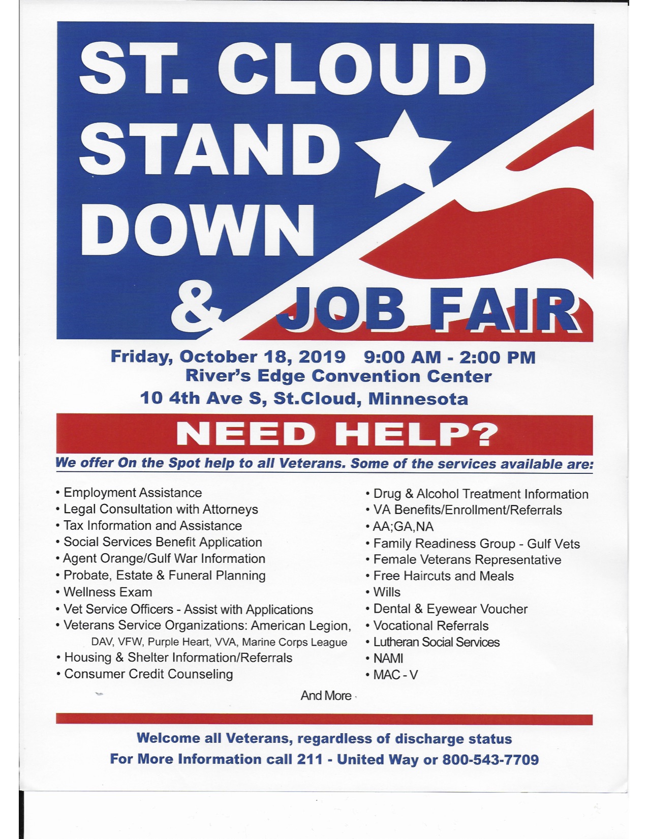 St. Cloud Stand Down & Job Fair Minnesota Recovery Connection