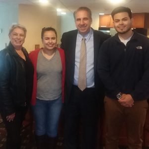 Sheriff Fletcher with Carmen Robles and 2 young adults